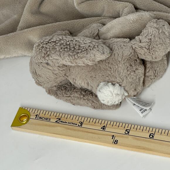 Jellycat Bunny Lovey Security Blanket Bundle + Squishmallow Plush Baby Toy Gift - Picture 7 of 8